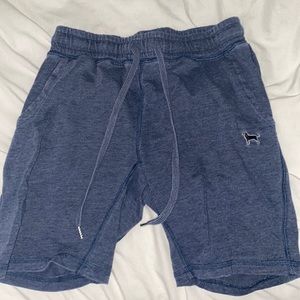 Lightly worn black dog shorts